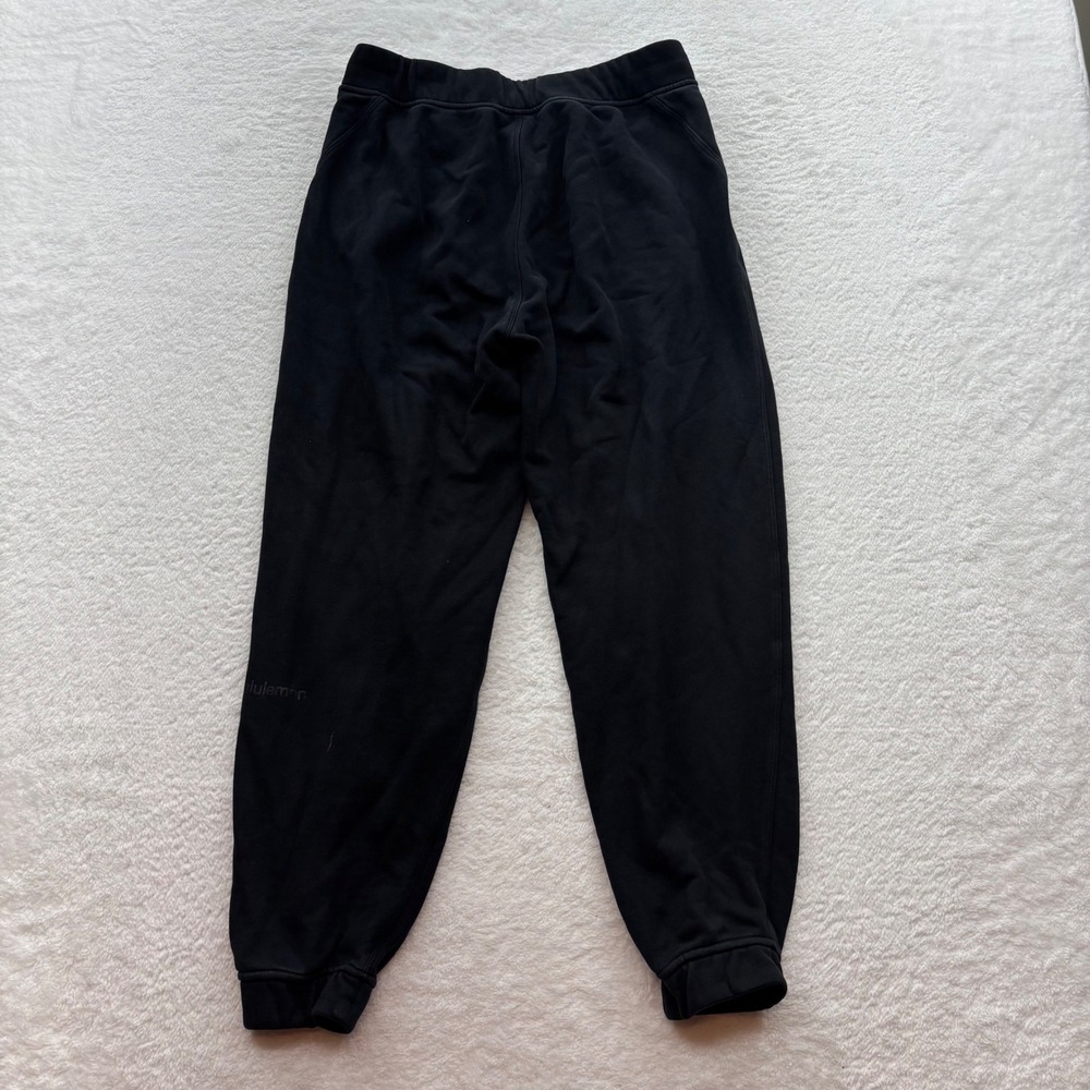 Lululemon Scuba High-Rise Jogger Black Cotton Fleece Sweatpants Size 8